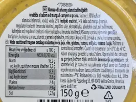 Namaz od slanutka i indijskih oraščića s mangom i curryjem 150 g