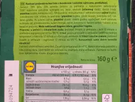 Burger na bazi leće s bundevom i sušenim rajčicama 160 g