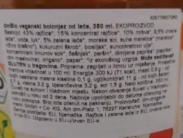 Bolonjez od leće 350 ml